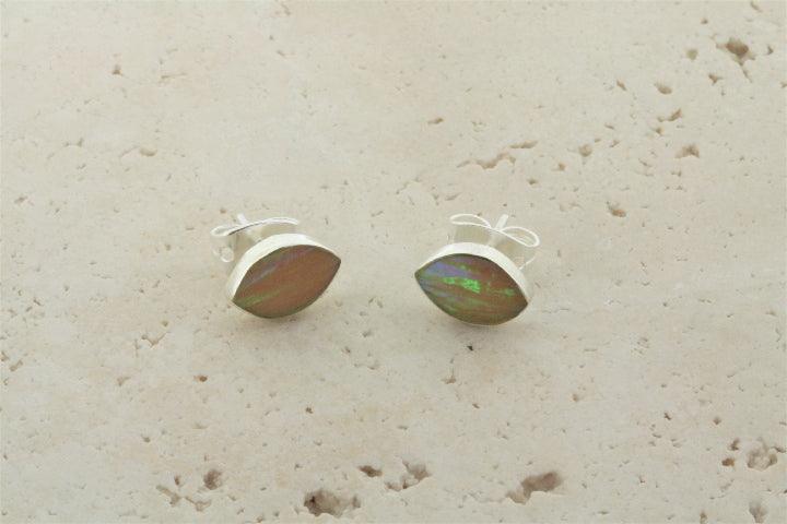 Opal Stud Earrings - Yellow Lime Seed Beads | Elegant Jewelry for Women, Perfect for Parties & Daily Wear