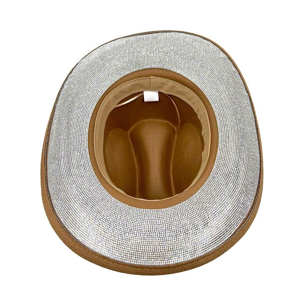 Sparkling Rhinestone Embellished Cowboy Western Hat for Women - Perfect for Rodeo, Country Music Festivals & Western-Themed Parties