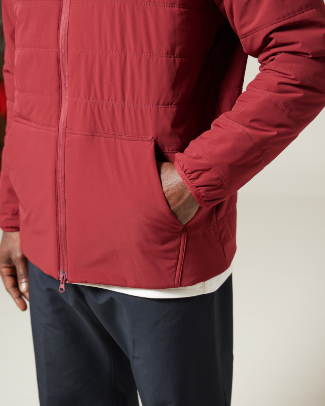 Flexible Insulated Zip Up Hoodie for Men & Women - Lightweight Winter Jacket with Warm Lining - Perfect for Outdoor Activities, Hiking & Casual Wear