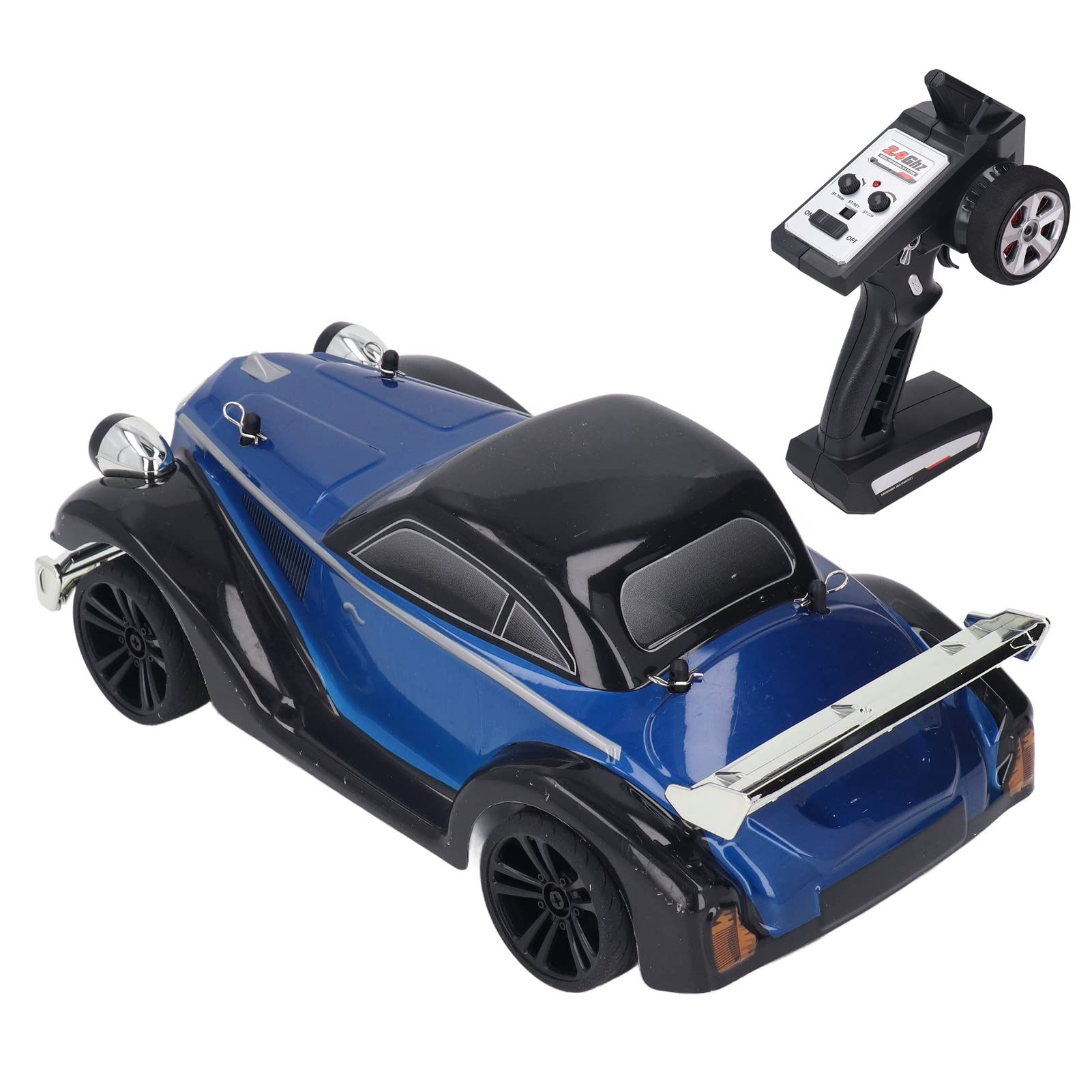 VGEBY 1/16 Scale RC Drift Car - 4WD Electric Remote Control High Speed Racing Car with Double Battery for Adults & Teens (Blue) - Perfect for Indoor & Outdoor Drifting, Racing, and Stunt Shows