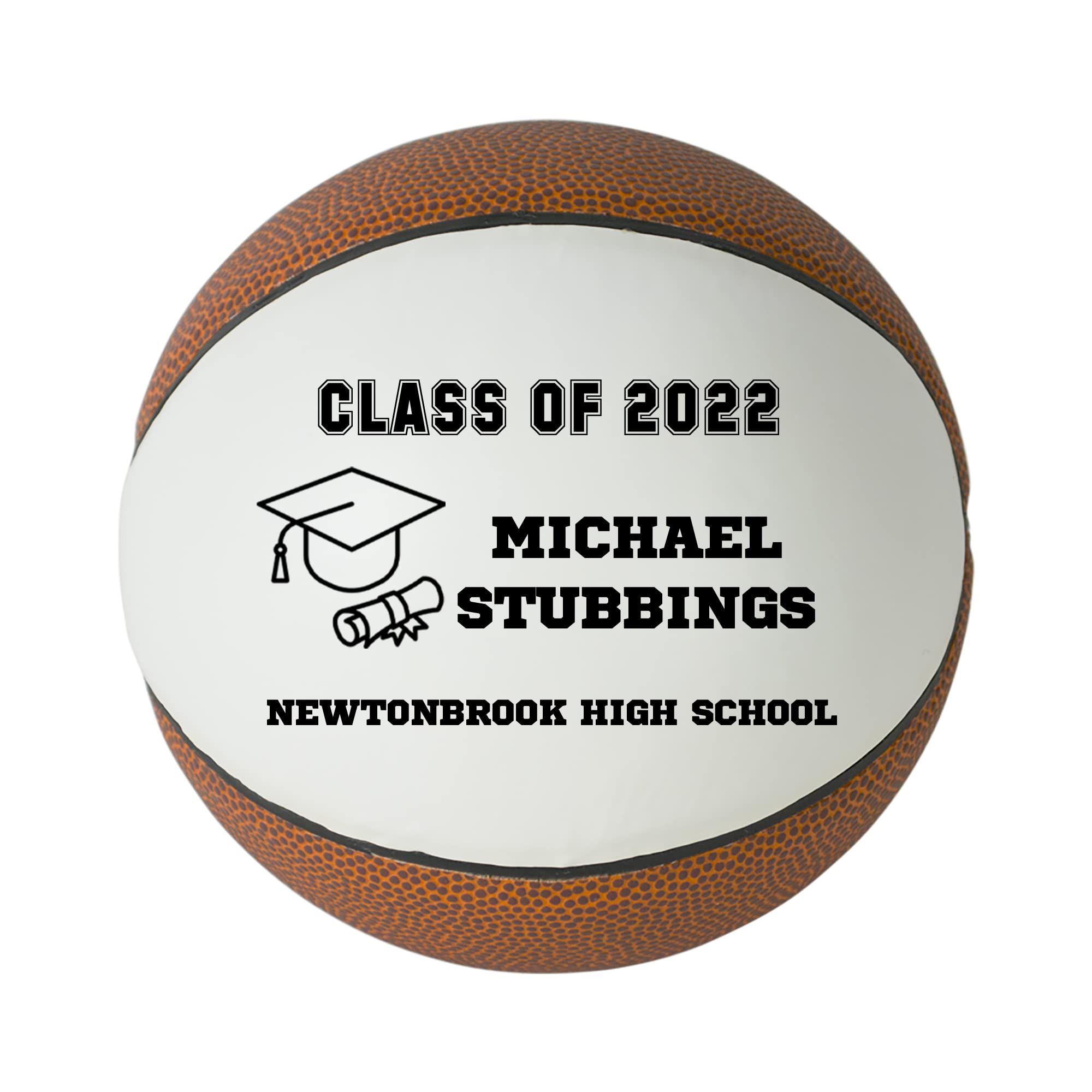 Custom Personalized 2023 Graduation Basketball - High School Senior Gift for Boys & Girls - Class of 2023 Commemorative Keepsake - Perfect for Graduation Parties, Senior Night & Memory Gifts