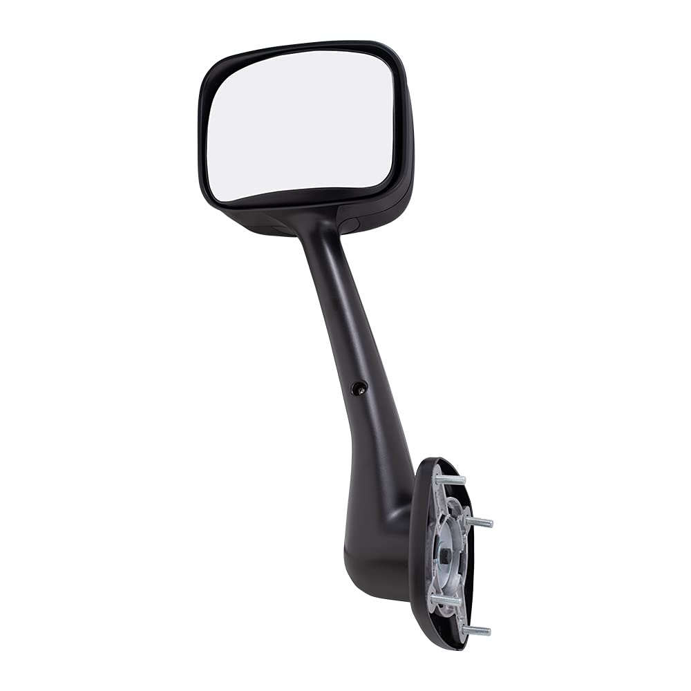 2008-2017 Freightliner Cascadia Driver Side Manual Mirror - Black Hood Mount Replacement (Paint to Match) | Perfect for Truck Repairs & Fleet Maintenance