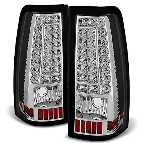 AKKON Clear G2 LED Tail Lights Brake Lamps Replacement for 2003-2006 Chevy Silverado & 2004-2006 GMC Sierra Pickup Truck - Upgrade Your Ride with Bright, Durable Lighting for Night Driving & Enhanced Safety
