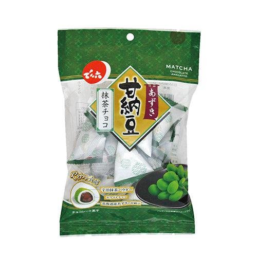 Premium Matcha Chocolate Covered Azuki Red Beans Snack - 70g (Pack of 6) | Japanese Traditional Amanatto Dessert | Perfect for Tea Time, Gift Giving & Healthy Snacking