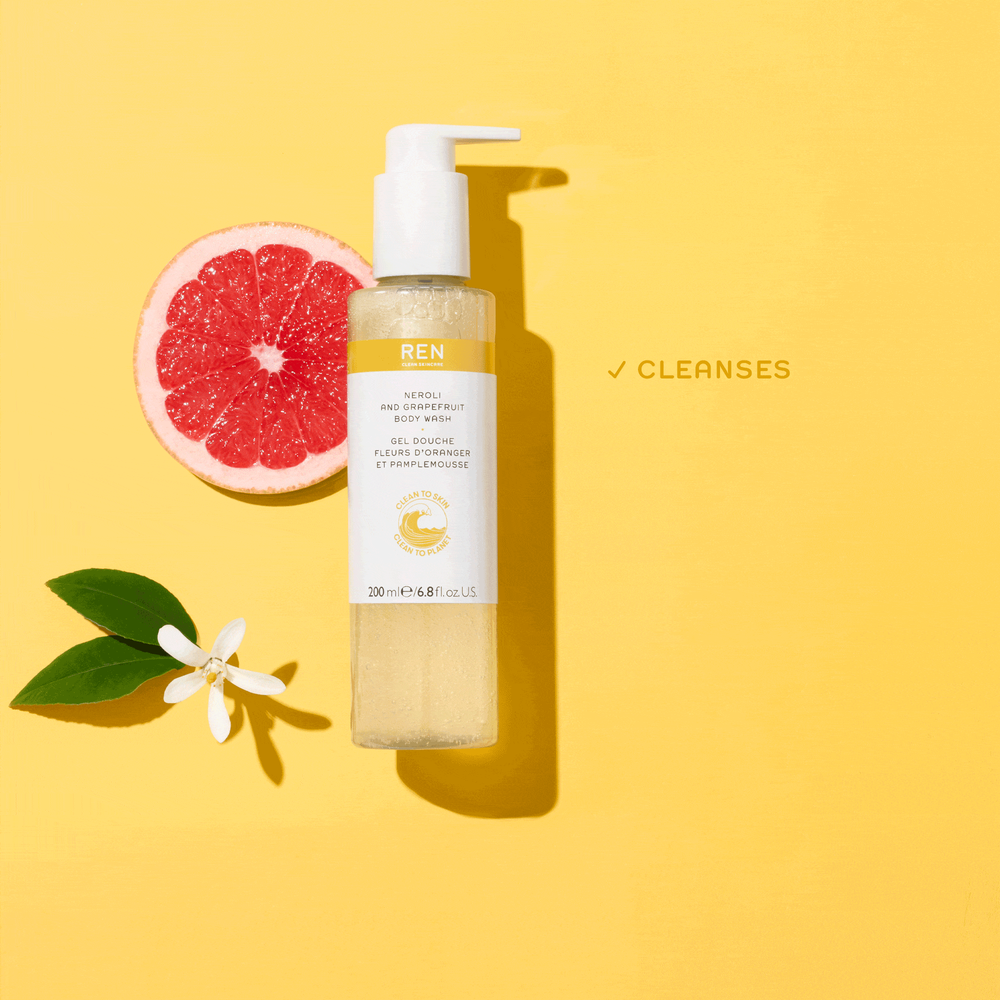 Neroli & Grapefruit Body Wash for Women & Men - Hydrating & Refreshing Citrus Scented Shower Gel - Perfect for Daily Use, Spa Days & Relaxing Bath Time