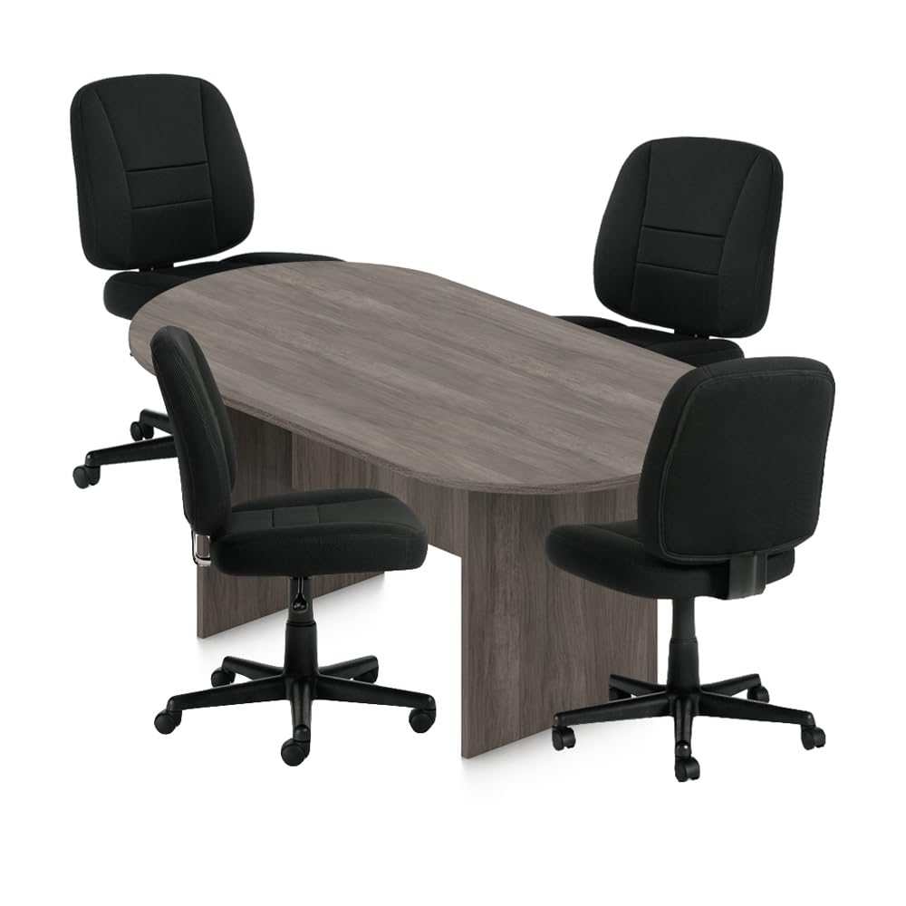 Ergonomic Fabric Office Chair - Adjustable Height & Lumbar Support for Home Office, Conference Room & Executive Desk - Comfortable & Stylish Task Chair (G11343B) - Perfect for Long Work Hours & Video Meetings