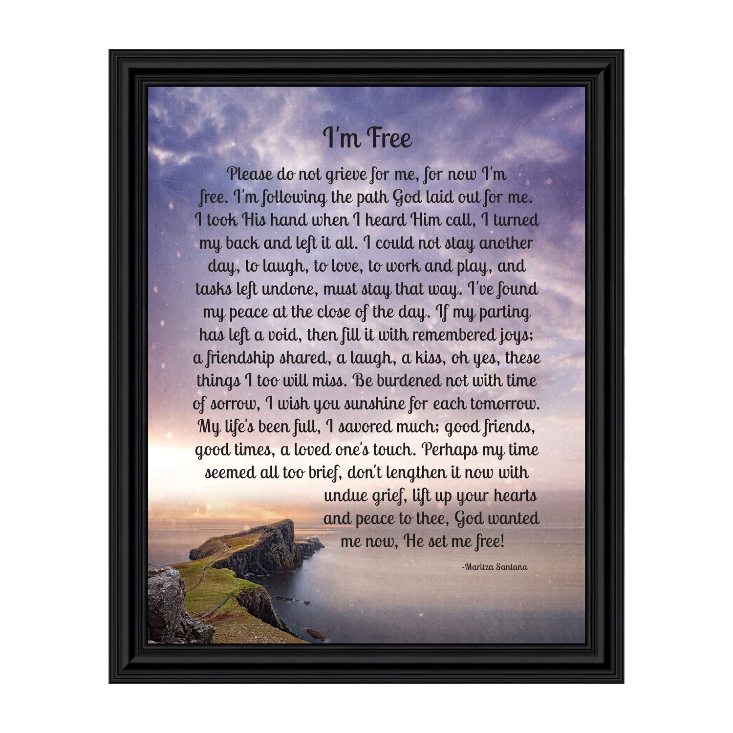 Memorial Picture Frame for Mom - Sympathy Gift for Loss Bereavement - Home Décor