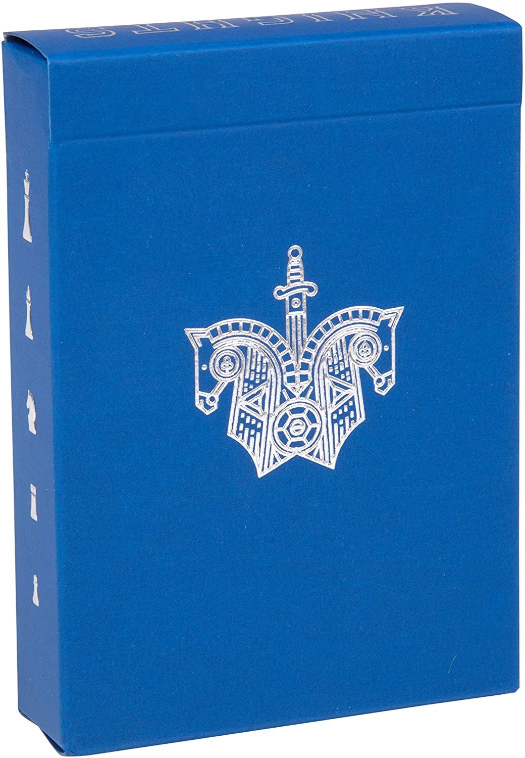 Premium Blue Knights Playing Cards - Elegant Design for Poker, Magic Tricks & Card Games | Perfect for Parties, Game Nights & Collectors