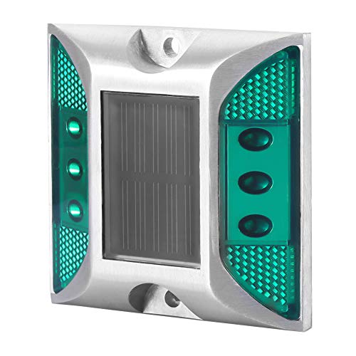 IP65 Waterproof Solar LED Road Stud Light - Solar Powered Pathway Marker for Roads & Pavements - Perfect for Driveways, Bike Lanes & Parking Lots