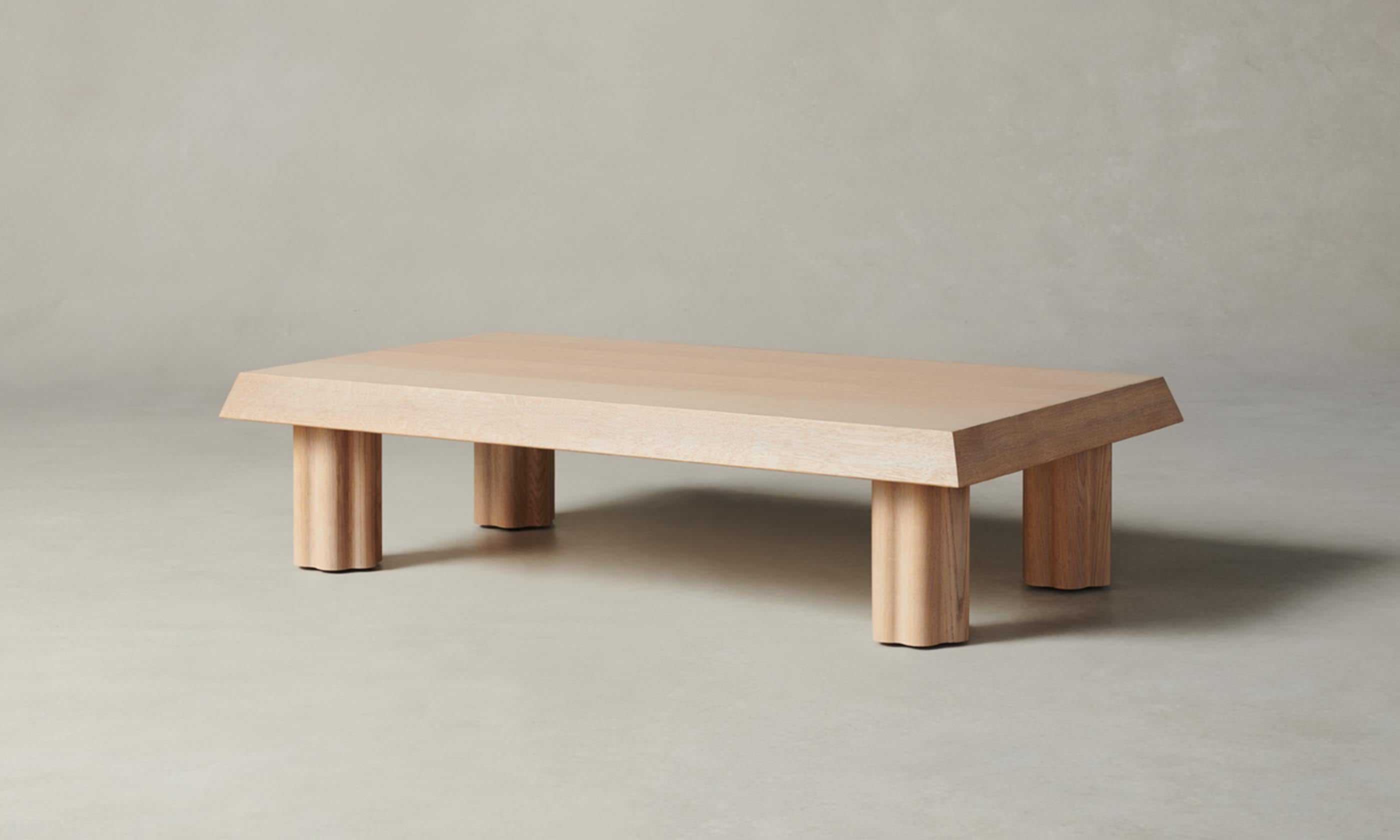 Modern Rectangular Coffee Table - Solid Wood Living Room Center Table for Home Decor, Perfect for Family Gatherings & Relaxing