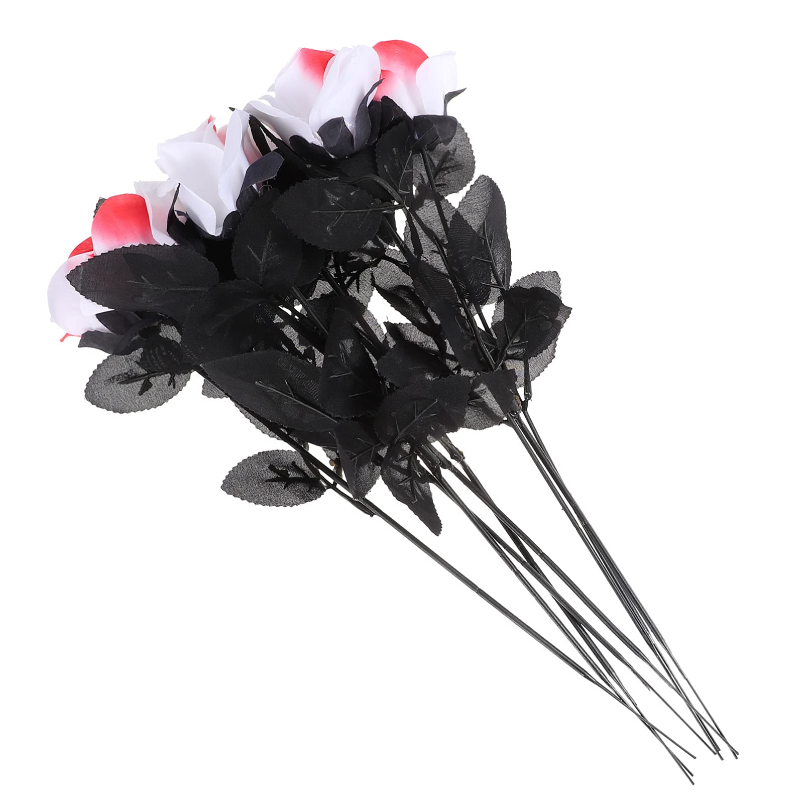 8PCS Artificial Eyeball Roses - Halloween Decorations, Fake Flowers for Home, Party Centerpiece - Spooky Floral Arrangement for Halloween Parties, Haunted House Decor, and Themed Events