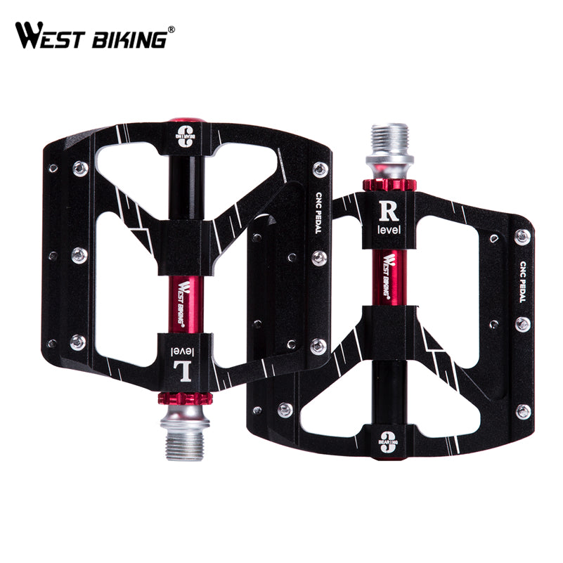 WEST BIKING MTB BMX Bike Pedals - Durable Platform Pedals for Mountain Biking, BMX Racing & Urban Cycling - Non-Slip Grip for Enhanced Performance & Safety