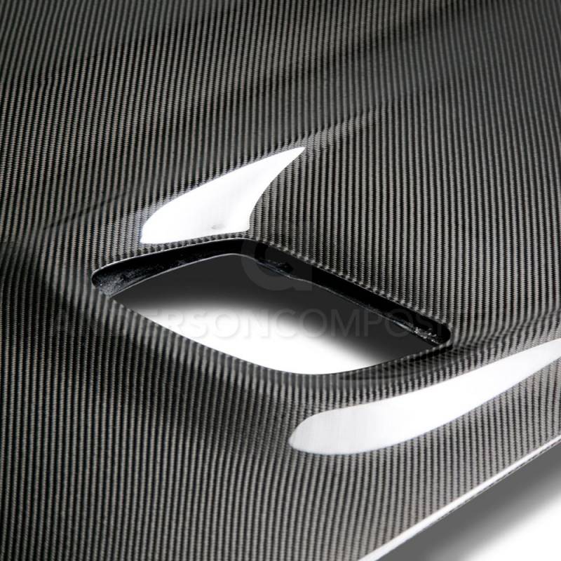 Anderson Composites Dodge Challenger Hellcat Carbon Fiber Hood 2008-2023 | Lightweight Performance Upgrade | Track & Street Racing Enhancement