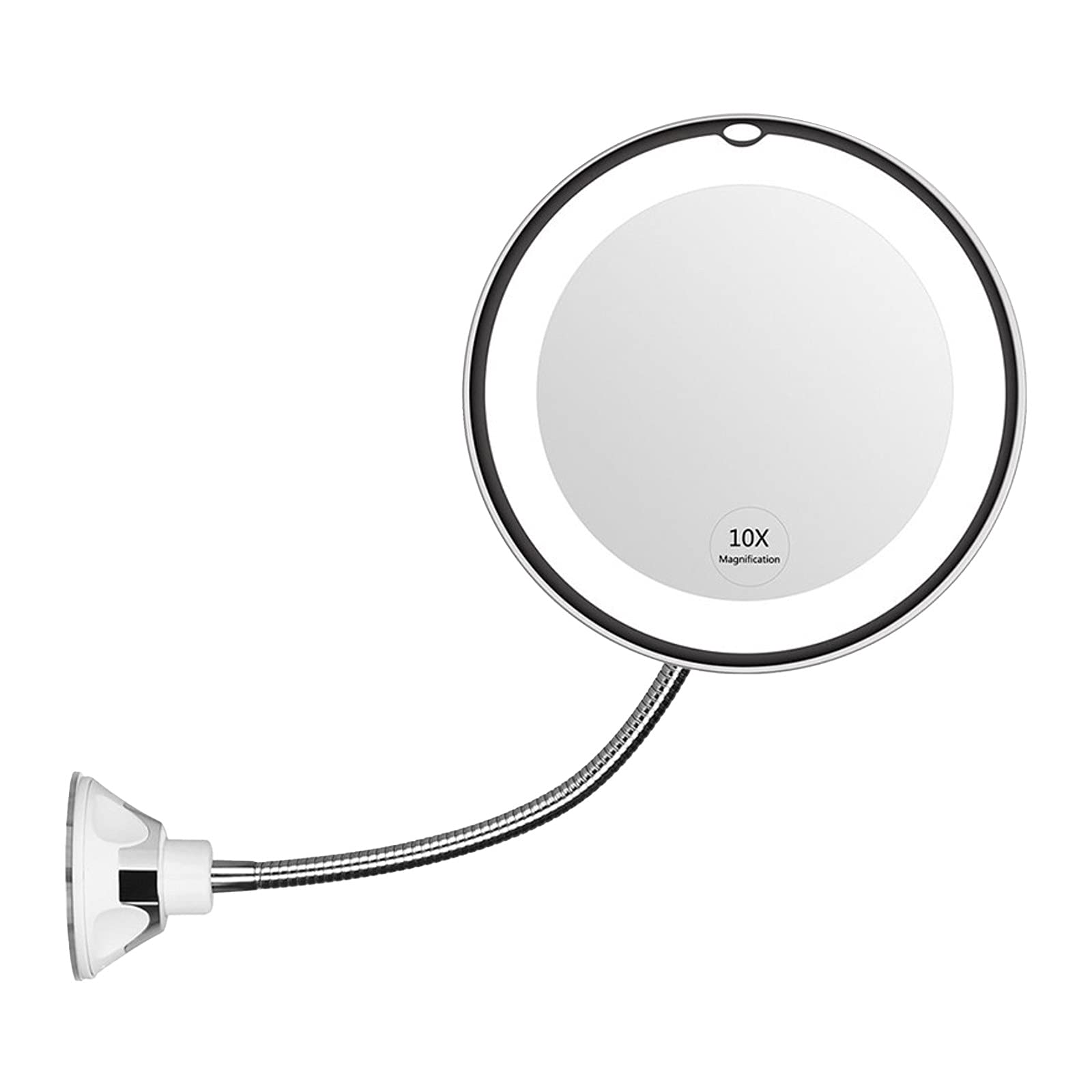 HEIMEABI 10X Magnifying Makeup Mirror with LED Lights - Lightweight HD Vanity Mirror for Precise Makeup, Skincare & Grooming (Multicolor, One Size) - Perfect for Home, Travel & Professional Use