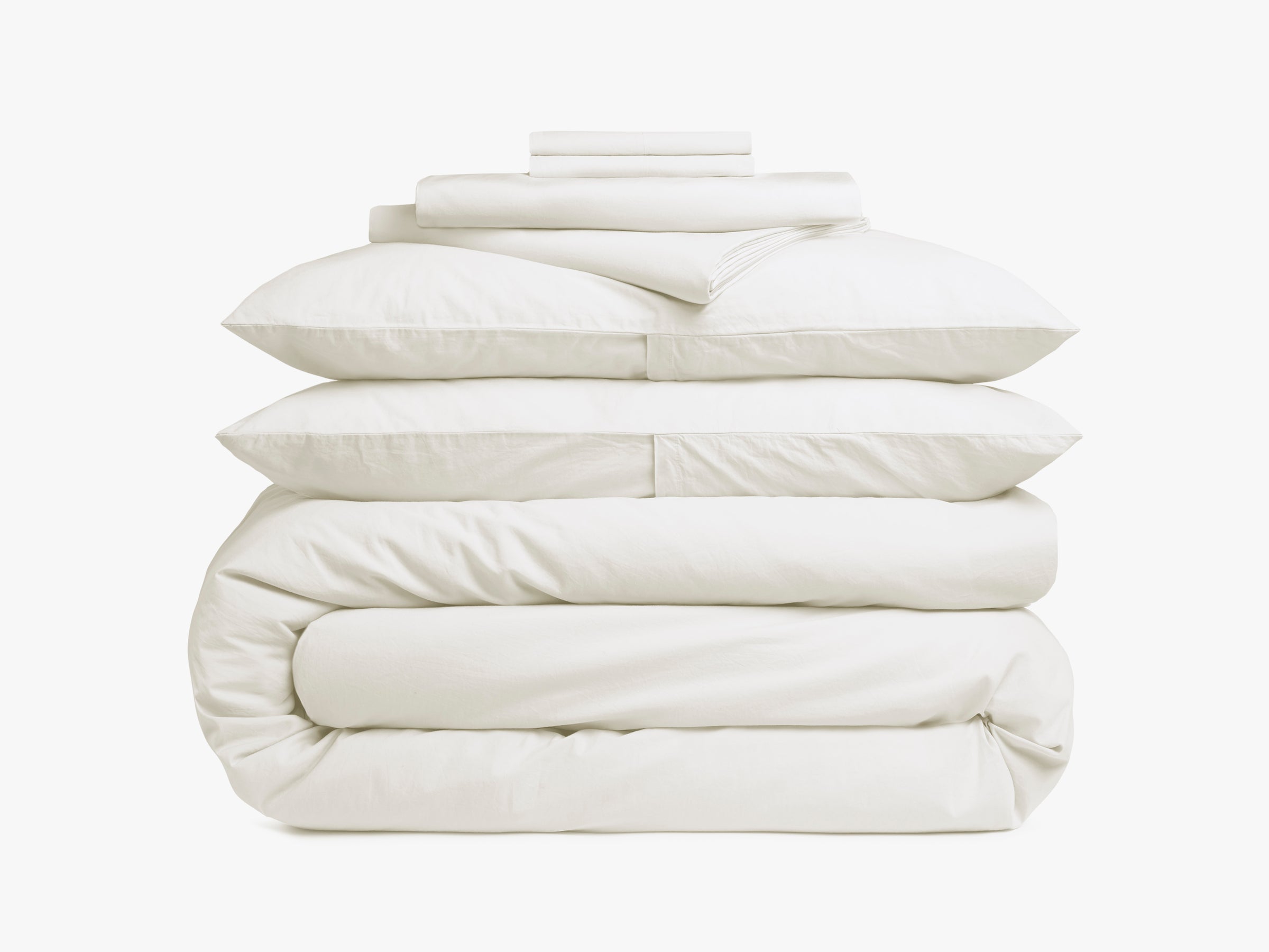 Luxury 400 Thread Count Percale Sheet Set - Queen Size, Cream - Soft & Breathable Bedding for All Seasons - Perfect for Hotels, Guest Rooms & Master Bedrooms