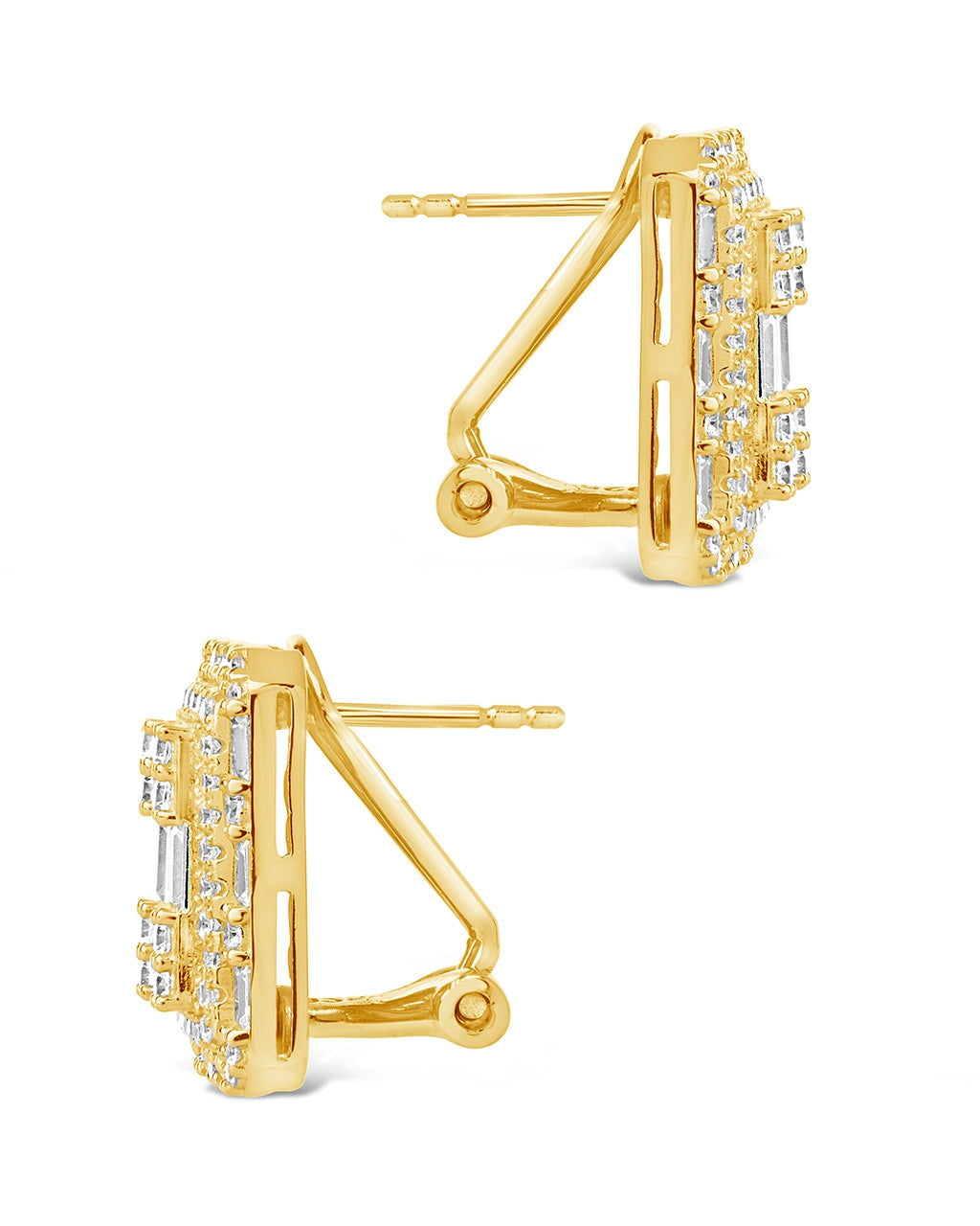 Jana Square CZ Stud Earrings for Women - Sparkling Cubic Zirconia Stud Earrings - Perfect for Everyday Wear, Parties & Gifts