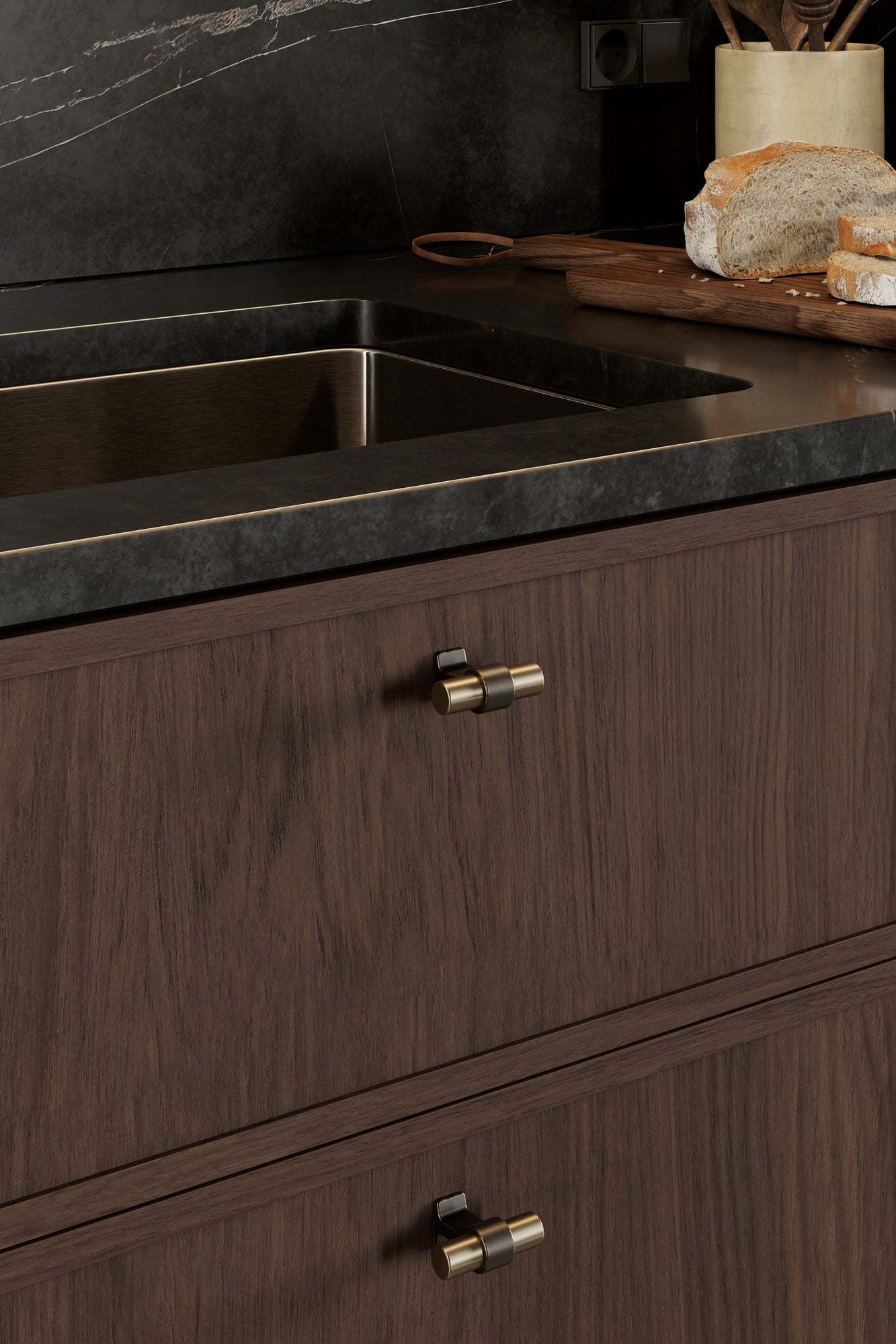 Brushed Bronze Cabinet Knobs and Pulls - Elegant T Bar Design for Kitchen & Bathroom Hardware - Perfect for Drawers, Cabinets, and Furniture - Dual Finish for Stylish Home Decor
