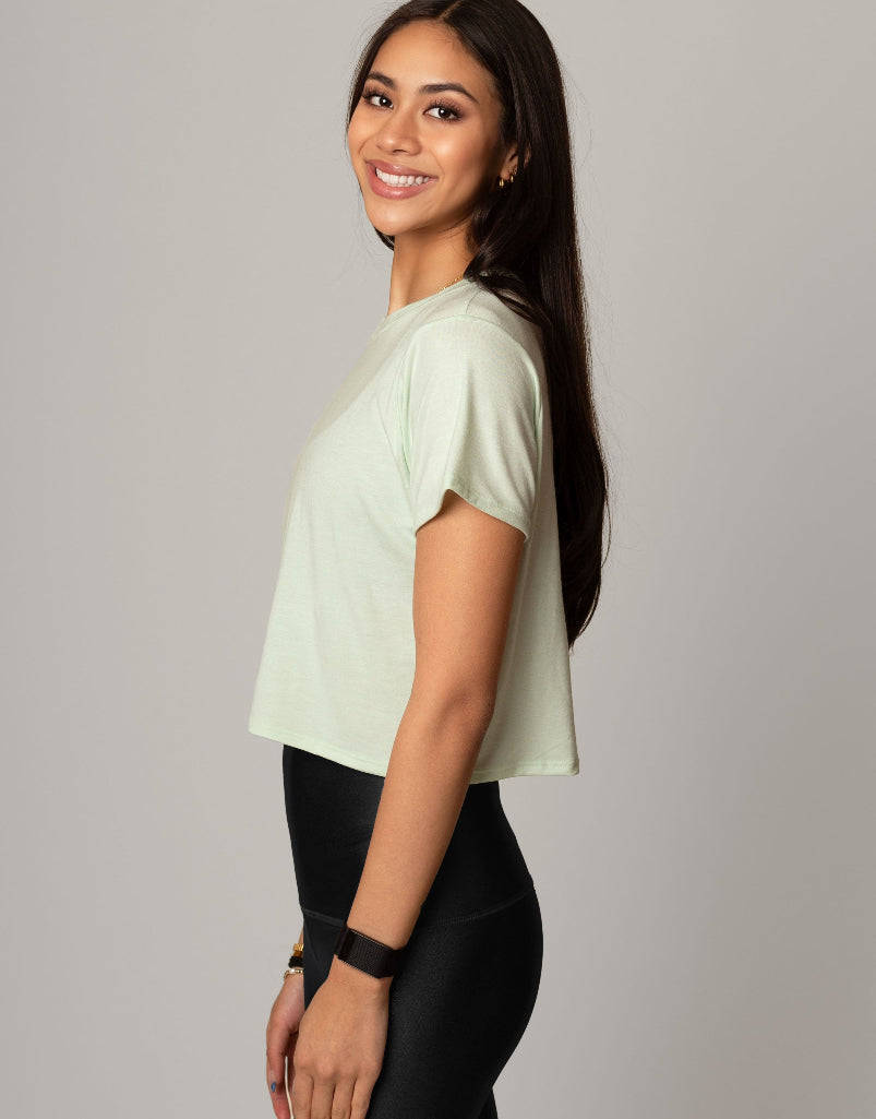 Premium Soft Cotton Essential Tee in Mint Green - Perfect for Casual Wear, Layering & Everyday Comfort