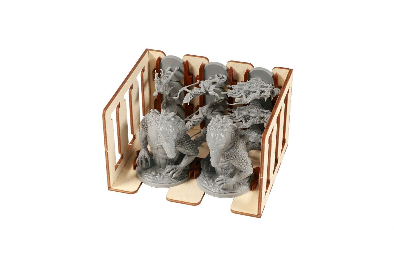 The Broken Token Game Organizer - Ankh: Gods of Egypt Compatible Wooden Storage Box for Tabletop Games, Perfect for Game Nights and Organized Storage