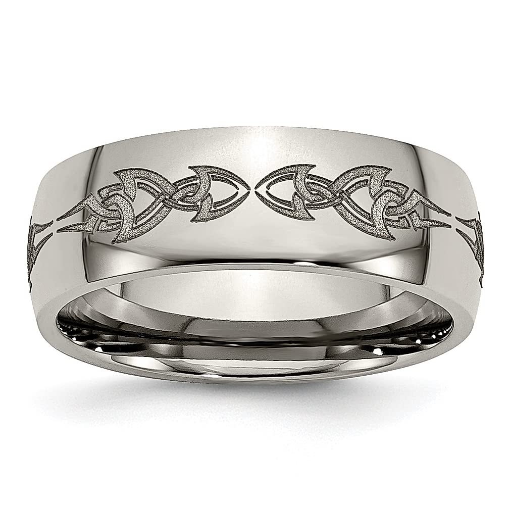 Titanium 8mm Wedding Band Ring for Women - Elegant Jewelry Gift for Her | Anniversary & Engagement