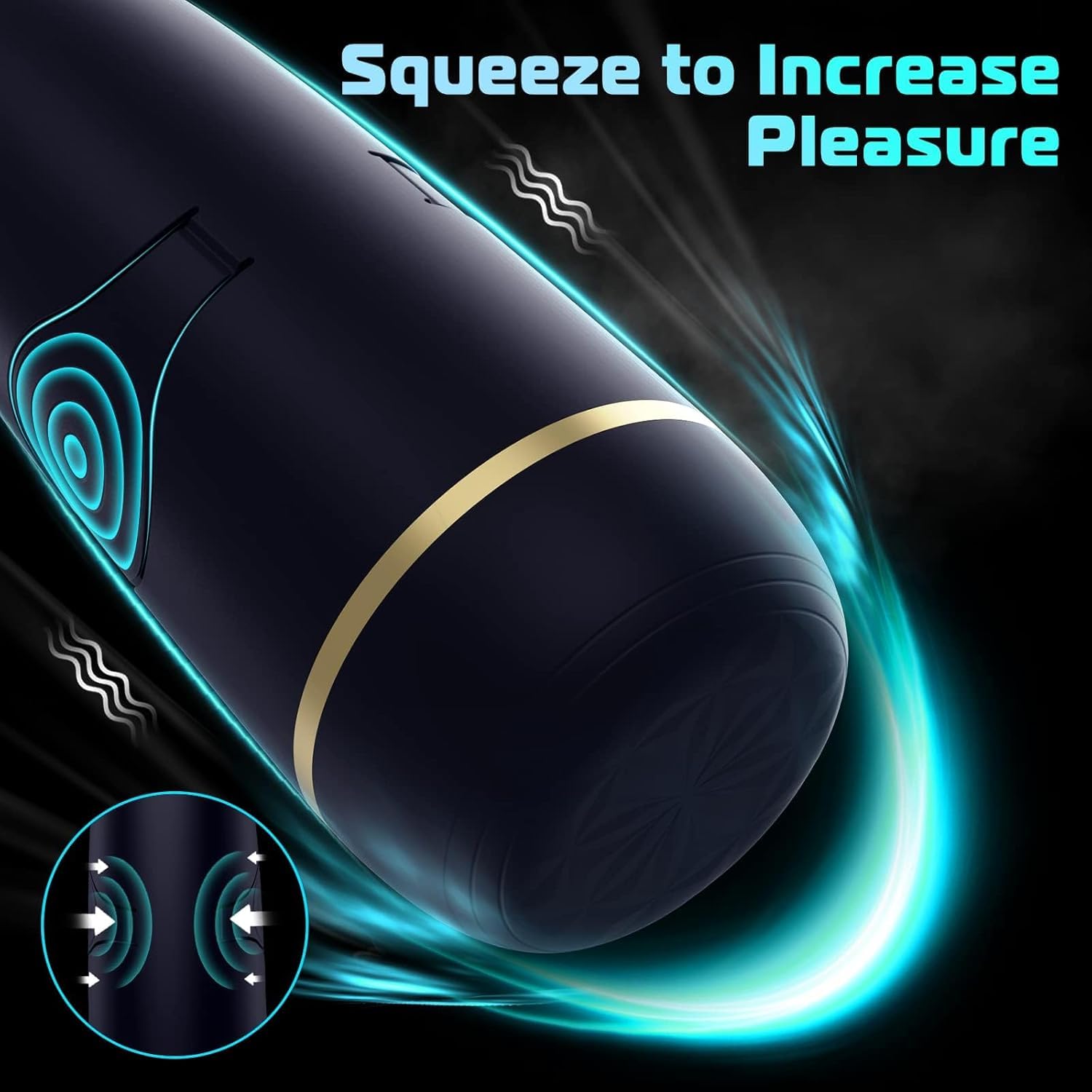Caravosh Automatic Male Masturbator - 10 Vibration Modes & 3D Realistic Vagina | Adult Sex Toy for Men | Waterproof Penis Vibrator Stroker | Discreet Pocket Pussy Doll | Perfect for Solo Play, Stress Relief & Enhanced Pleasure