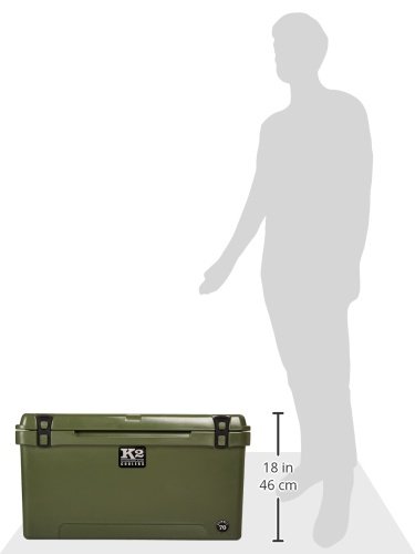 K2 Coolers Summit 70 Quart Heavy Duty Rolling Cooler - Premium Ice Chest for Camping, Beach, Tailgating & Outdoor Adventures