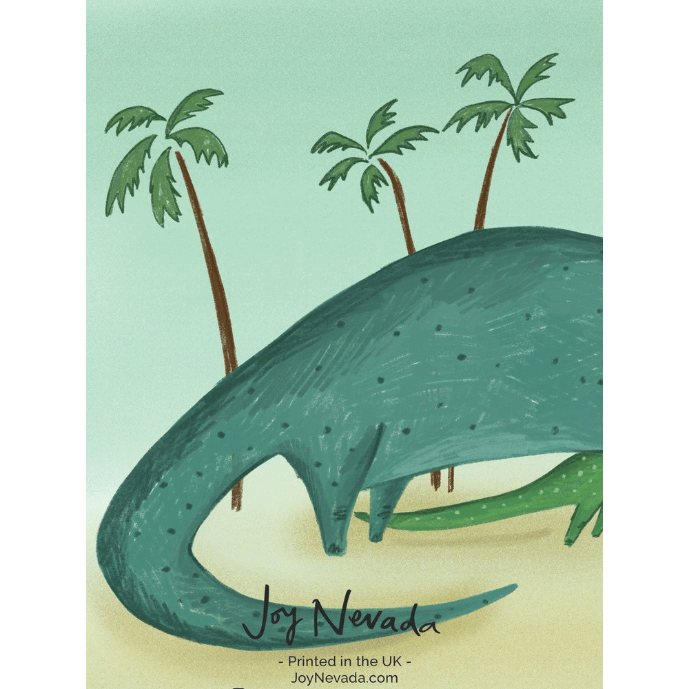 Joy Nevada Love You Forever Dinosaur Greeting Card - Perfect for Birthdays, Anniversaries & Valentine's Day Gifts