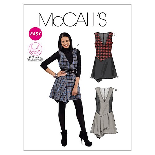 McCall's M6396 Women's Jumper Dress Pattern (Sizes 4-10) for Casual Wear