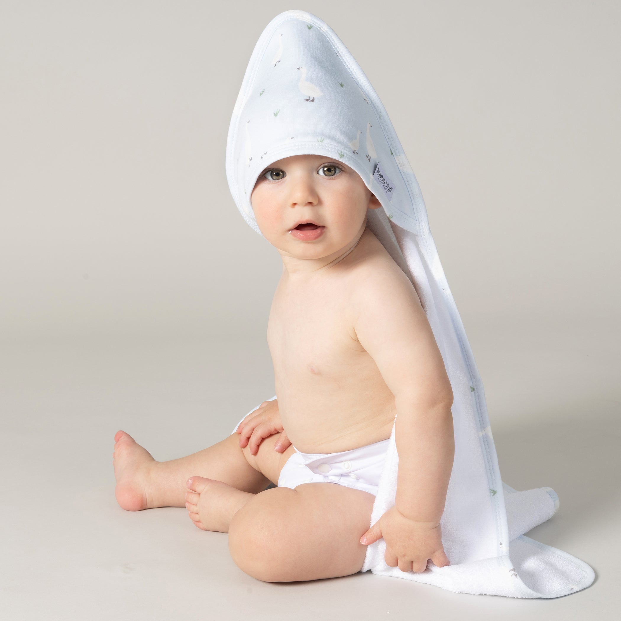 Premium 2-Pack Hooded Baby Towel Set - Soft Sky Blue & Almond for Newborns, Infants & Toddlers - Perfect for Bath Time, Swimming & Beach Outings