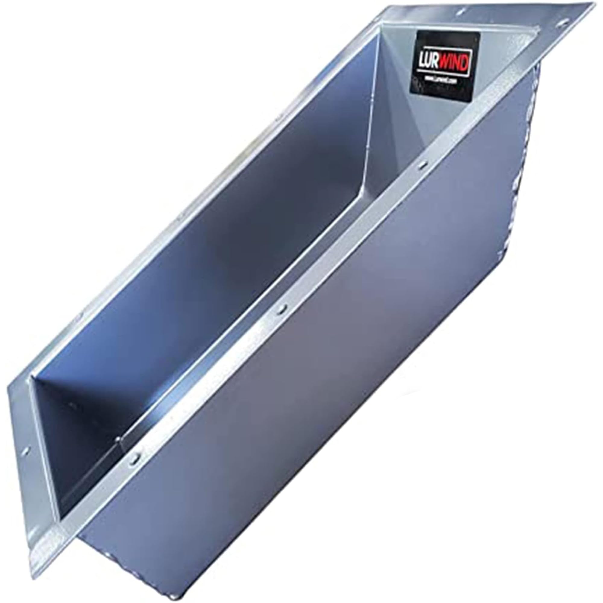 Lurwind Recessed Trolling Motor Foot Pedal Tray - Durable Gray Powder-Coated Aluminum, Universal Fit for Most Trolling Motors, 19.375