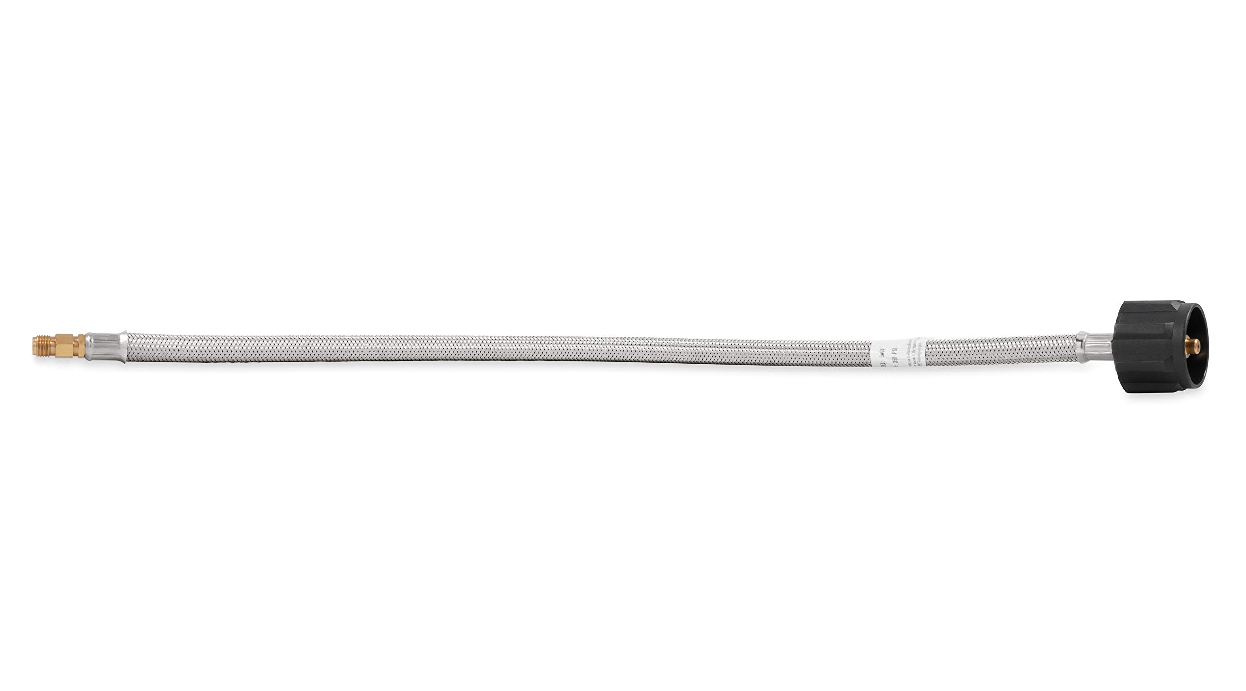Camco 59075 20-Inch Stainless Steel Braid PigTail Propane Hose Connector - cCSAus Certified for RV & Trailer Propane Regulator Connection | Perfect for Outdoor Camping, Grilling & RV Travel