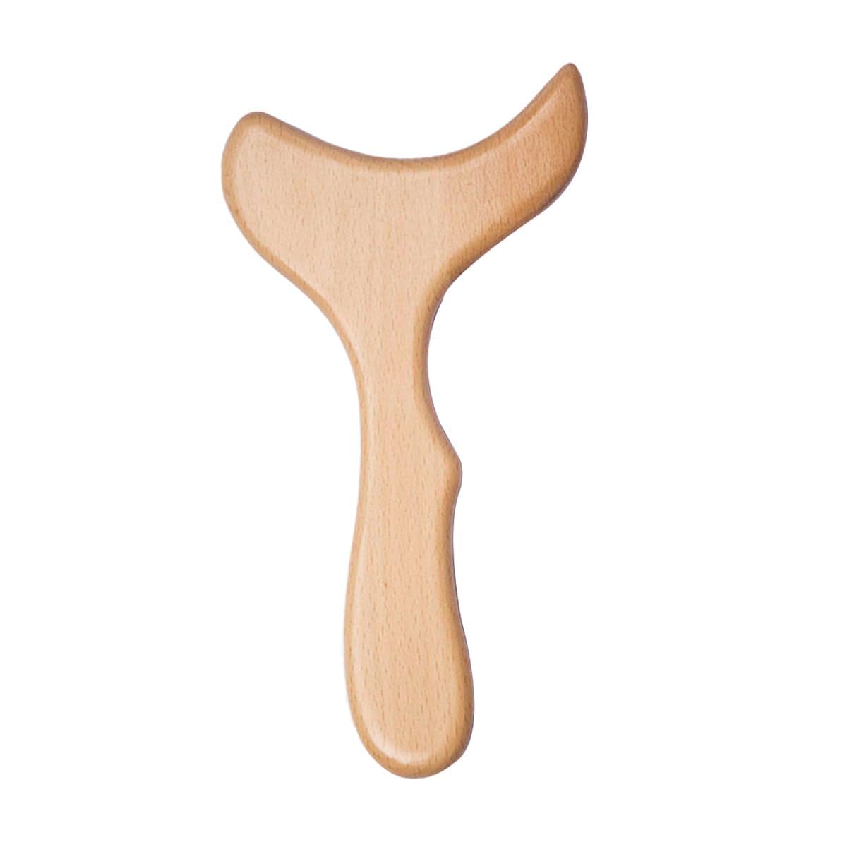 Bounabay Wooden Gua Sha Massager for Lymphatic Drainage - Large Body, Back & Neck Therapy Tool - Natural Wooden Massage Kit for Body Shaping, Wellness & Home Care - Perfect for Relaxation, Pain Relief & Self-Care Routine