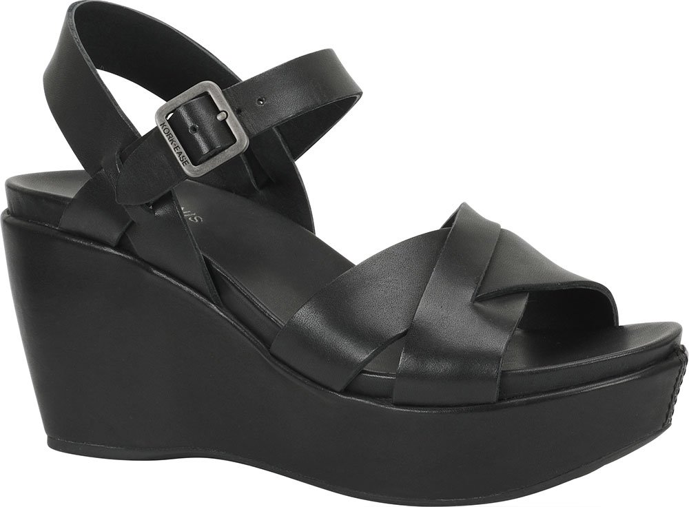 KORK-EASE Women's Ava 2.0 Black Comfortable Heels - Perfect for Office, Party & Evening Wear