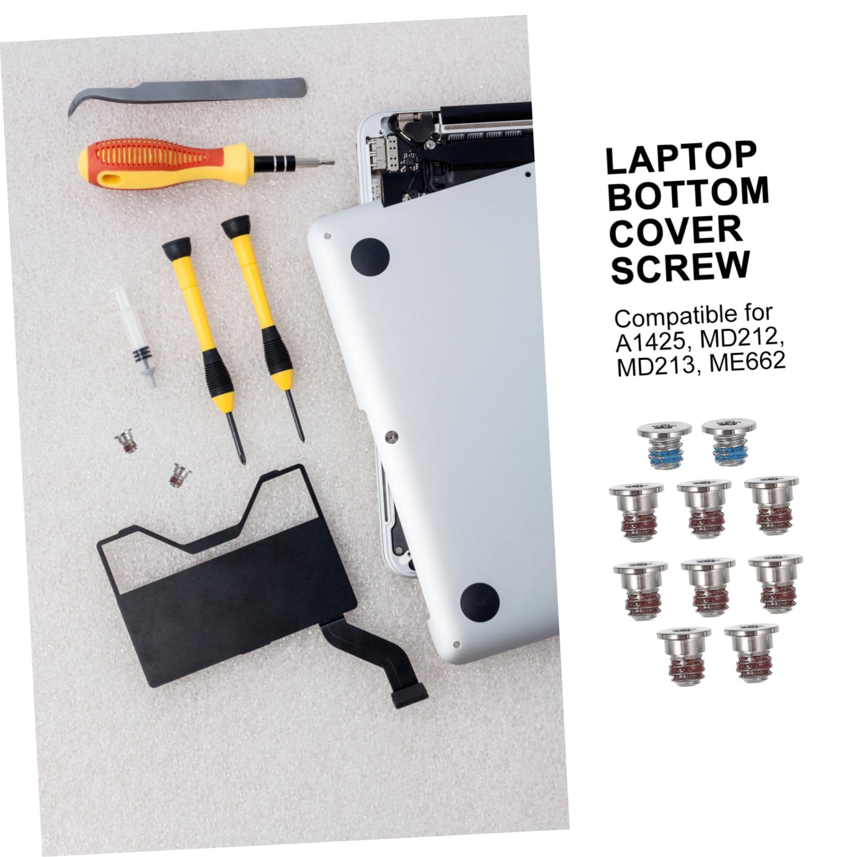 BUTIFULSIC Laptop Replacement Screw Set - Computer Bottom Cover Screws, Alloy Laptop Case Screws, Replacement Accessories for Laptop Repair and Maintenance