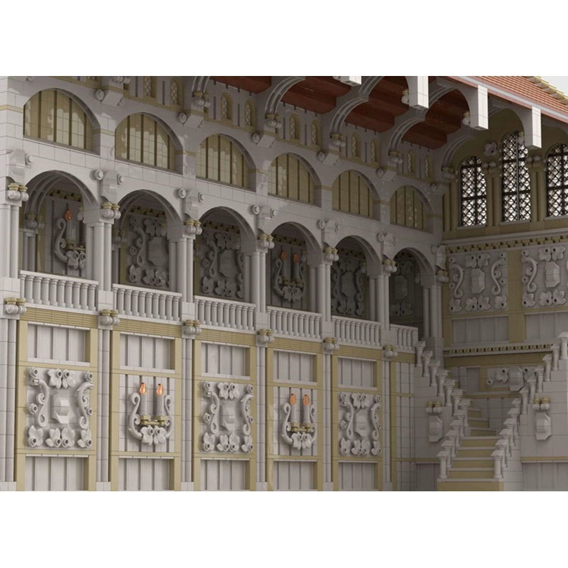 20134PCS MOC 171871 Ancient Roman Basilica Building Blocks Set - Creative Architecture Model Kit for Adults & Teens - Perfect for History Enthusiasts & Home Decor Display