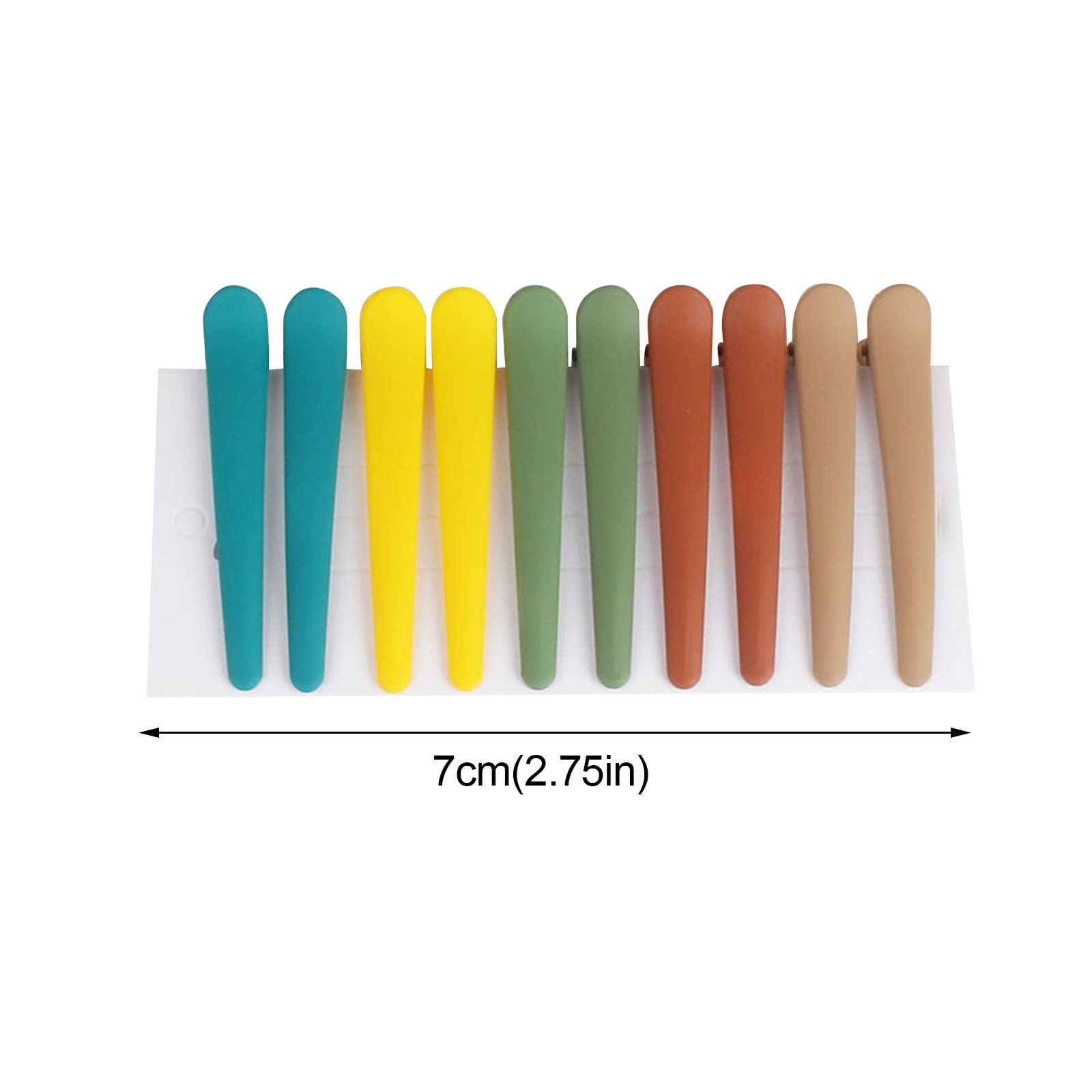 10 Pcs Long Hair Clips - Colorful Non-Slip Duckbill Hairpins for Women, Hair Styling Barrettes Set - Perfect for Updos, Ponytails & Everyday Hairstyles