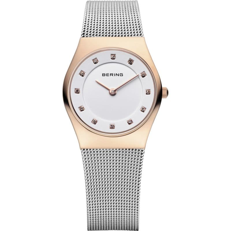 BERING 11927-064 Classic Women's Watch - Slim Minimalist Stainless Steel Analog Watch with Sapphire Crystal Glass | Perfect for Business, Office Wear & Everyday Elegance
