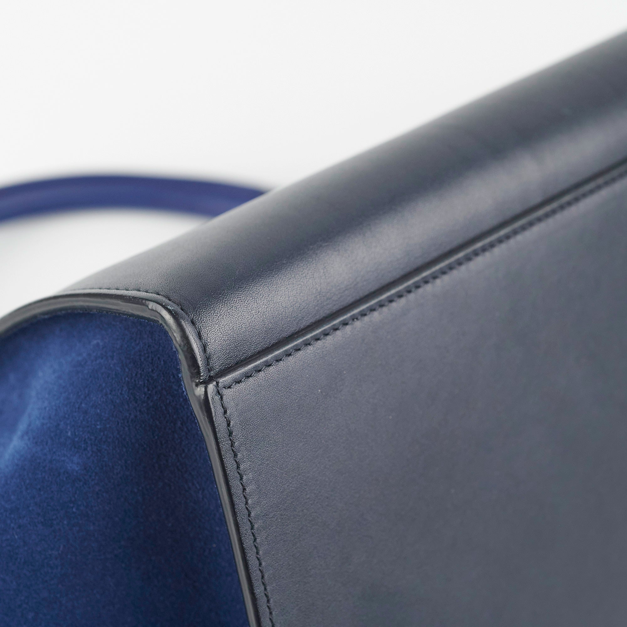 Celine Small Trapeze Handbag in Blue & Black - Stylish Crossbody Bag for Women | Perfect for Work, Travel & Evening Events