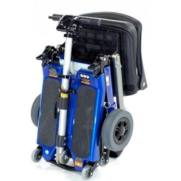 FreeRider USA Luggie Standard 4-Wheel Foldable Mobility Scooter - Lightweight Travel Scooter for Seniors & Adults - Perfect for Airports, Shopping Malls & Outdoor Adventures