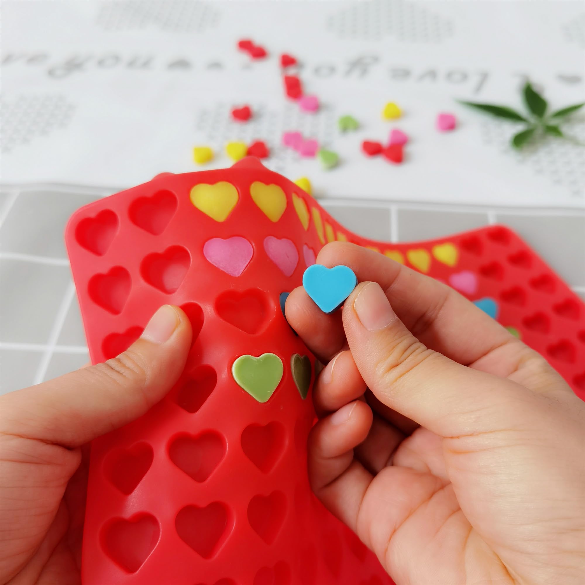 Premium Silicone Dog Treat Molds Set - Heart & Bone Shapes for Homemade Candy, Chocolate, Dog Biscuits | Non-Stick Baking Molds with Scraper | Perfect for DIY Pet Treats, Party Favors & Gift Making