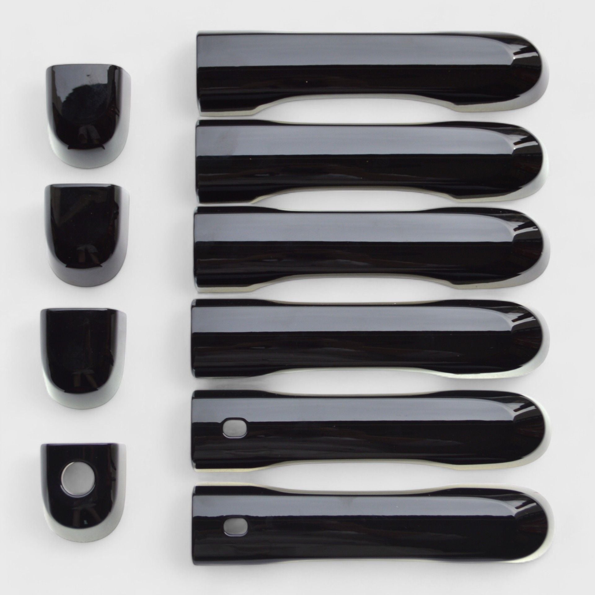 Gloss Black Chrome Delete Door Handle Cover for Cars - Compatible with Smart Key (Model DH6272BLK) | Upgrade Your Vehicle's Exterior Style for a Sleek Look - Perfect for Car Enthusiasts & Auto Detailing