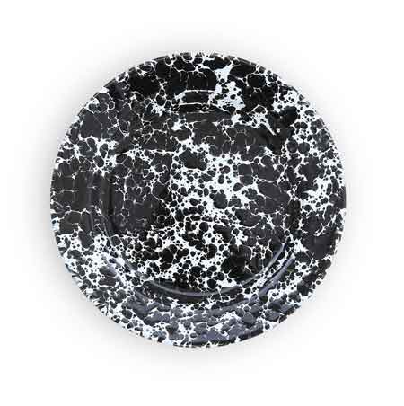 Black Marble Sandwich or Salad Plates - Set of 4 (8.5 Inch) - Perfect for Dinner Parties, Picnics & Home Decor