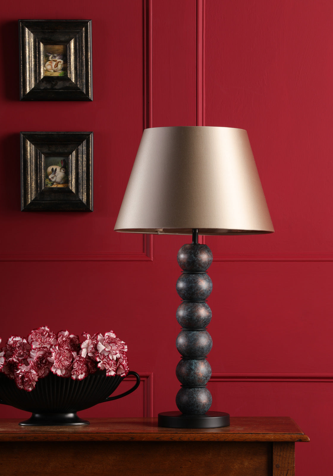 Bobble Table Lamp - Modern E27 Base Desk Light in Multiple Finishes - Perfect for Bedroom, Living Room & Office Decor