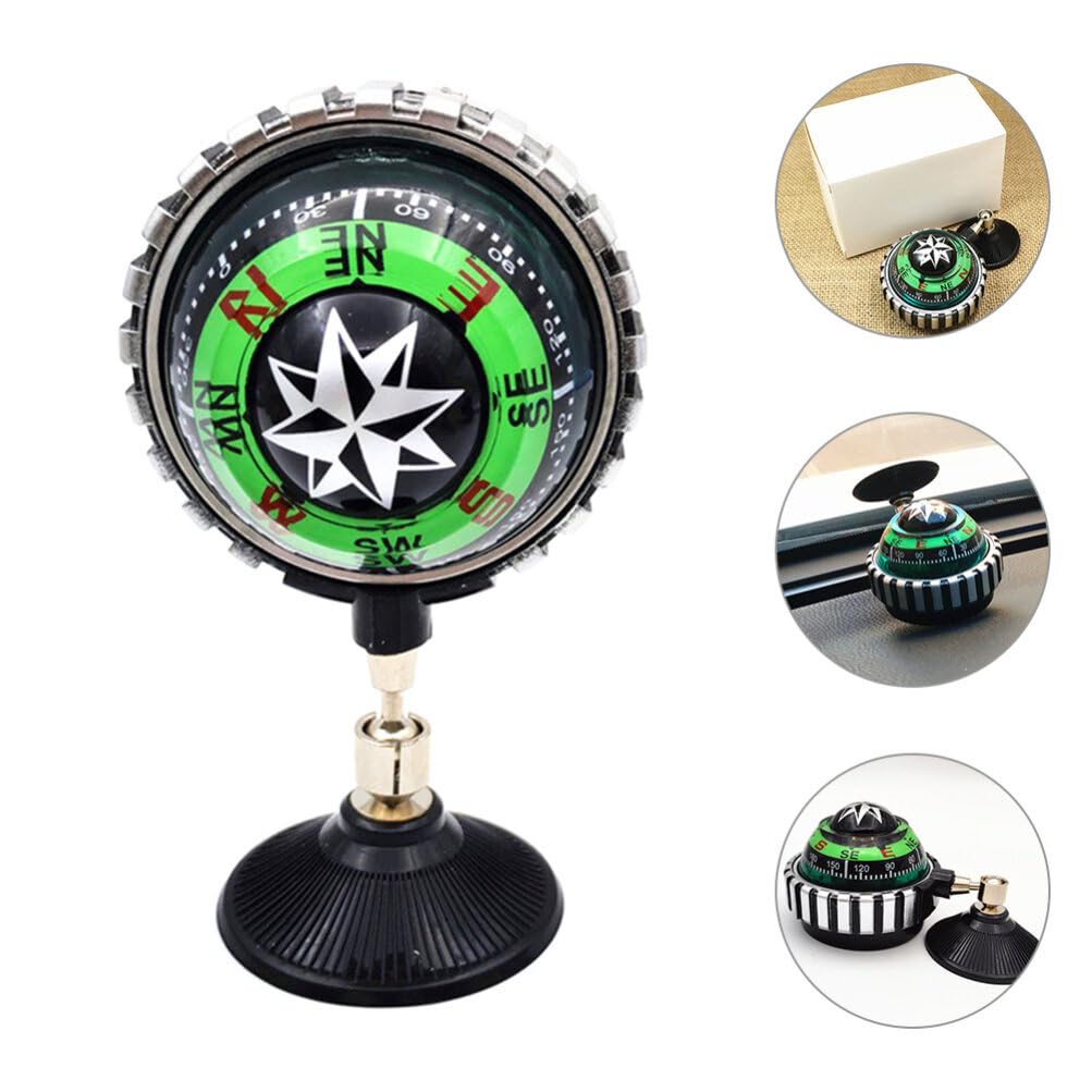 Milisten Car Dashboard Compass - Universal Vehicle & Boat Navigation Tool for Easy Direction Finding | Perfect for Road Trips, Off-Roading & Marine Adventures