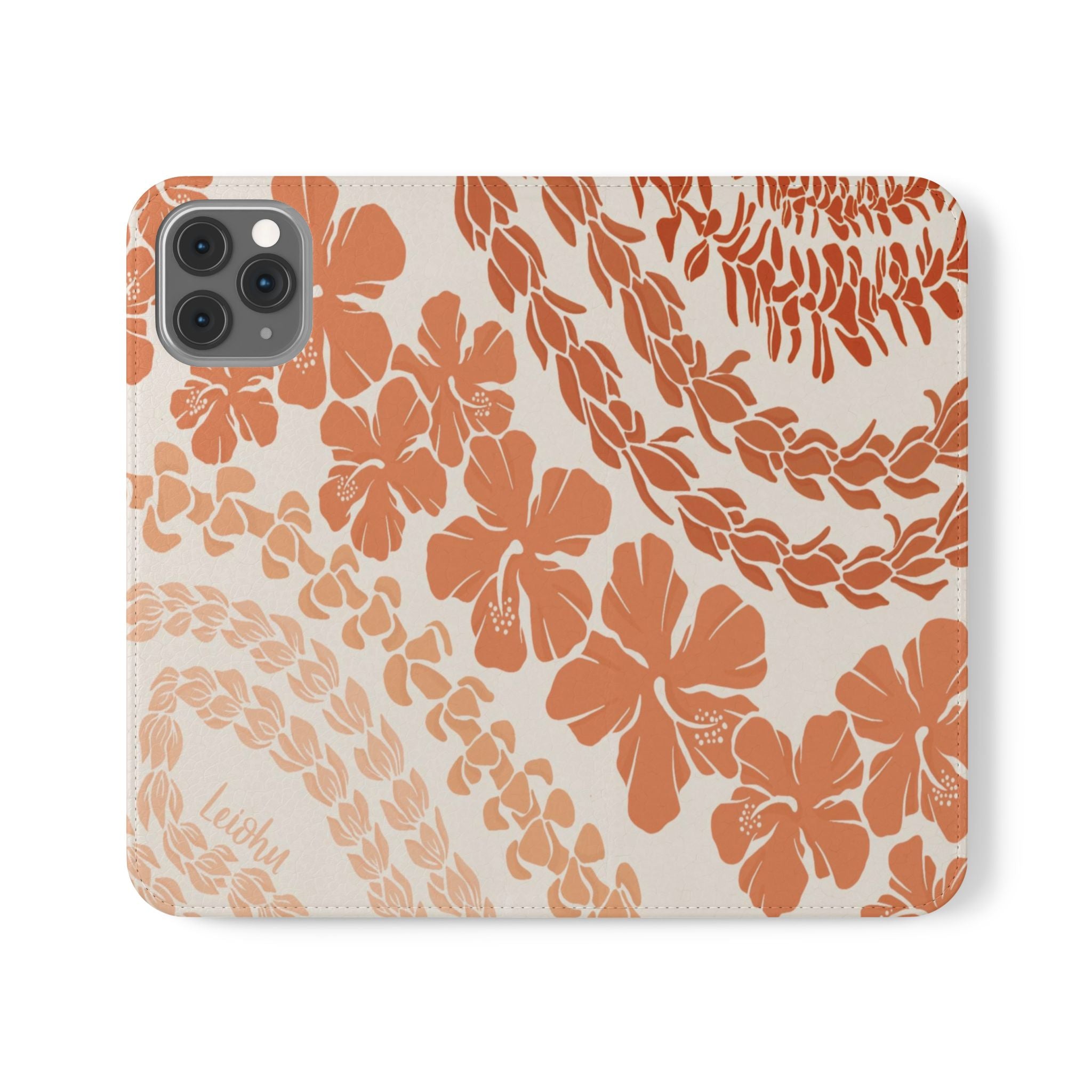 Groovy Lei Warm Folio Case for iPad - Soft PU Leather Protective Cover with Hand Strap | Perfect for Work, Travel & Everyday Use