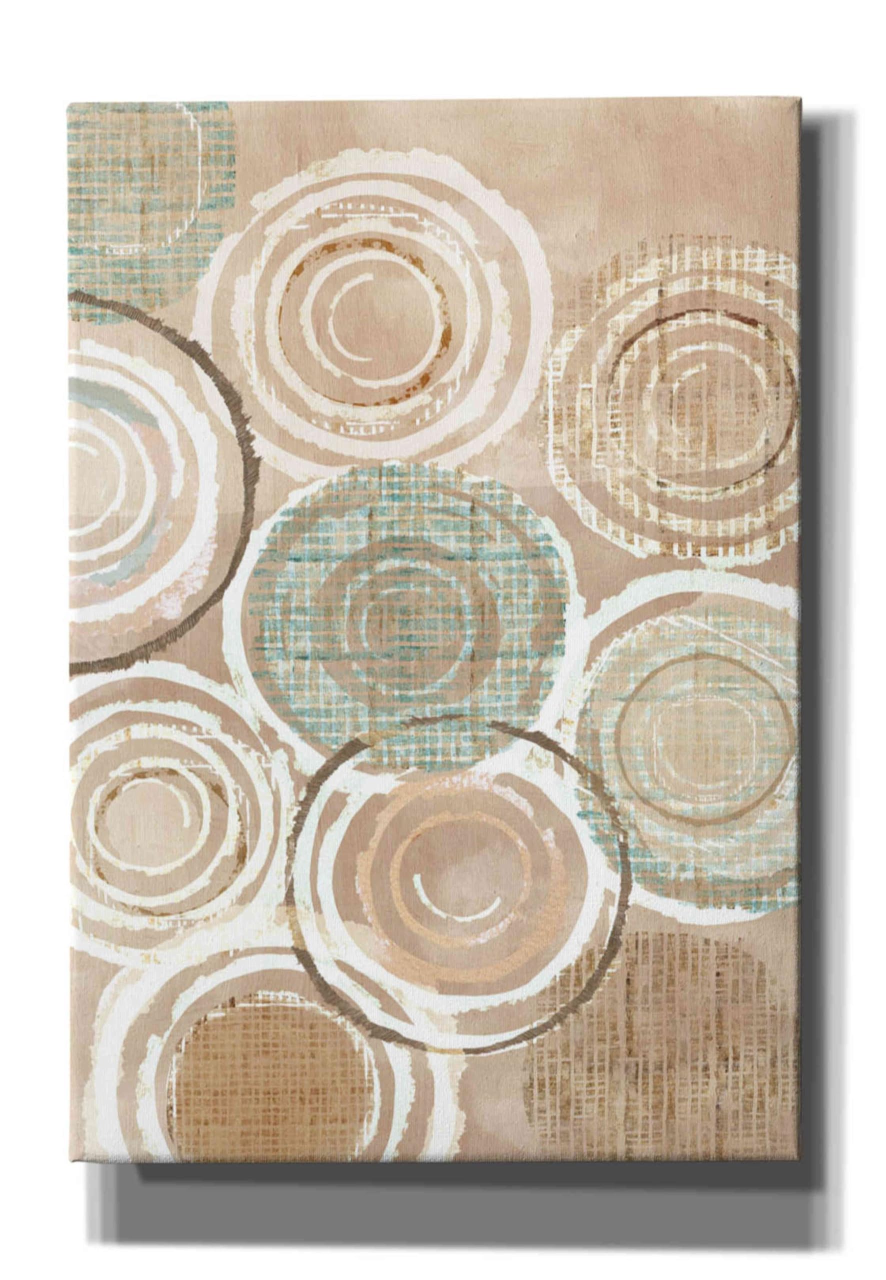 Flora Kouta Woven Baskets III Giclee Canvas Wall Art Print - 18x26 Inches Modern Home Decor for Living Room, Bedroom & Office