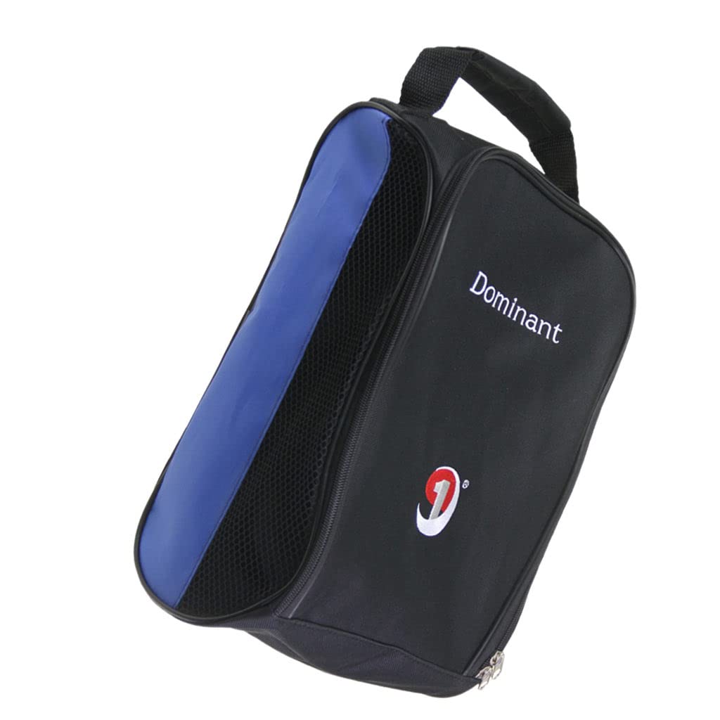 YIJU Travel Shoe Bags for Men & Women - Breathable Zippered Shoe Carrier with Ventilation (Black & Blue) - Perfect for Gym, Travel, and Sports Equipment Storage