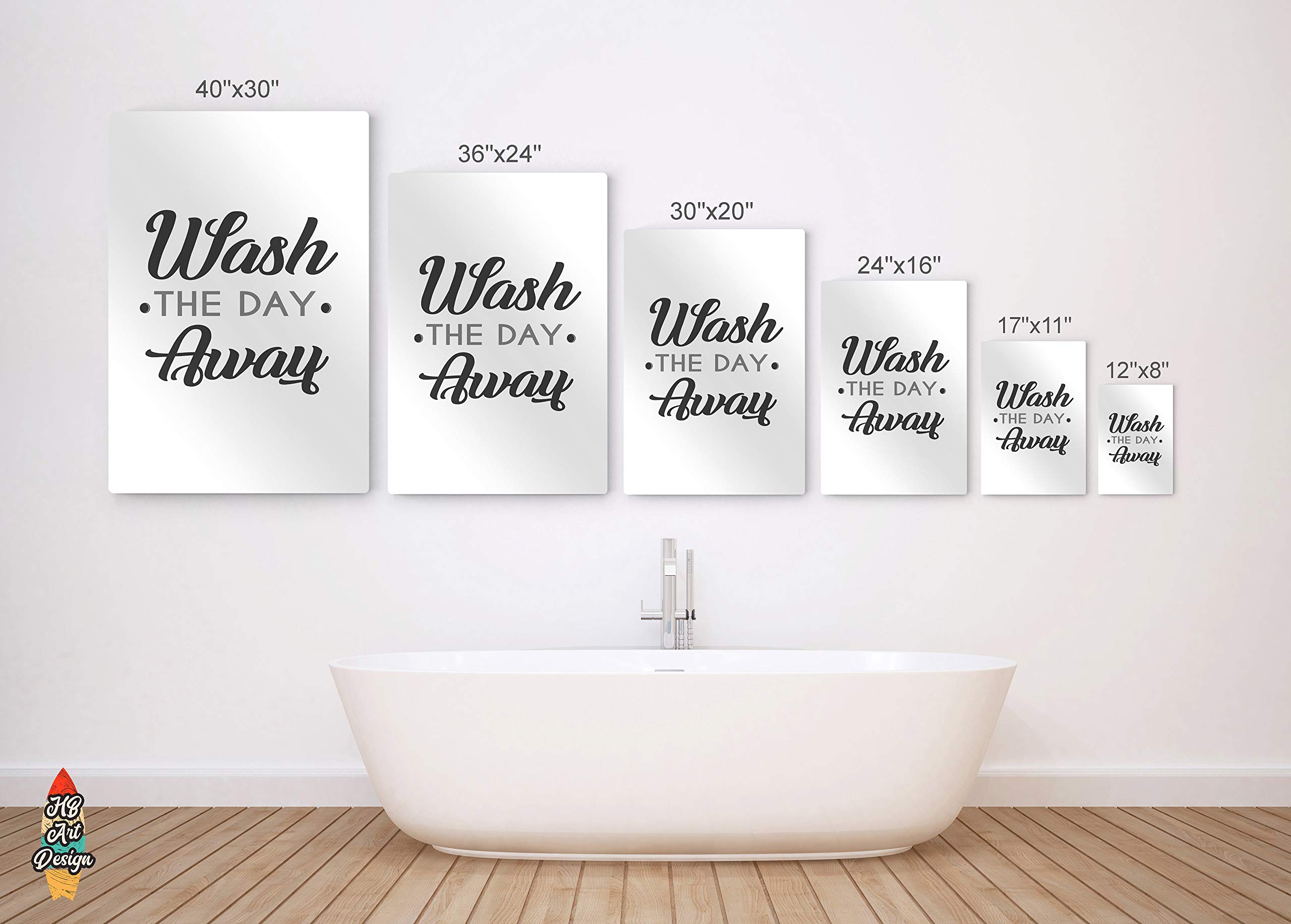 Funny Bathroom Wall Art Set - 3 Panel 'Eat Sleep Poop Wash The Day Away' Metal Print Decor | Farmhouse Style Toilet Sign | Ready to Hang (36x24 x3) | Perfect Gift for Home, Office or Bathroom Humor Lovers