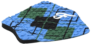 Nathaniel Curran Argyle 3-Piece Blue Traction Surfboard Set - Premium Surf Gear for Beginners & Professionals - Perfect for Beach Waves, Surf Competitions & Water Sports