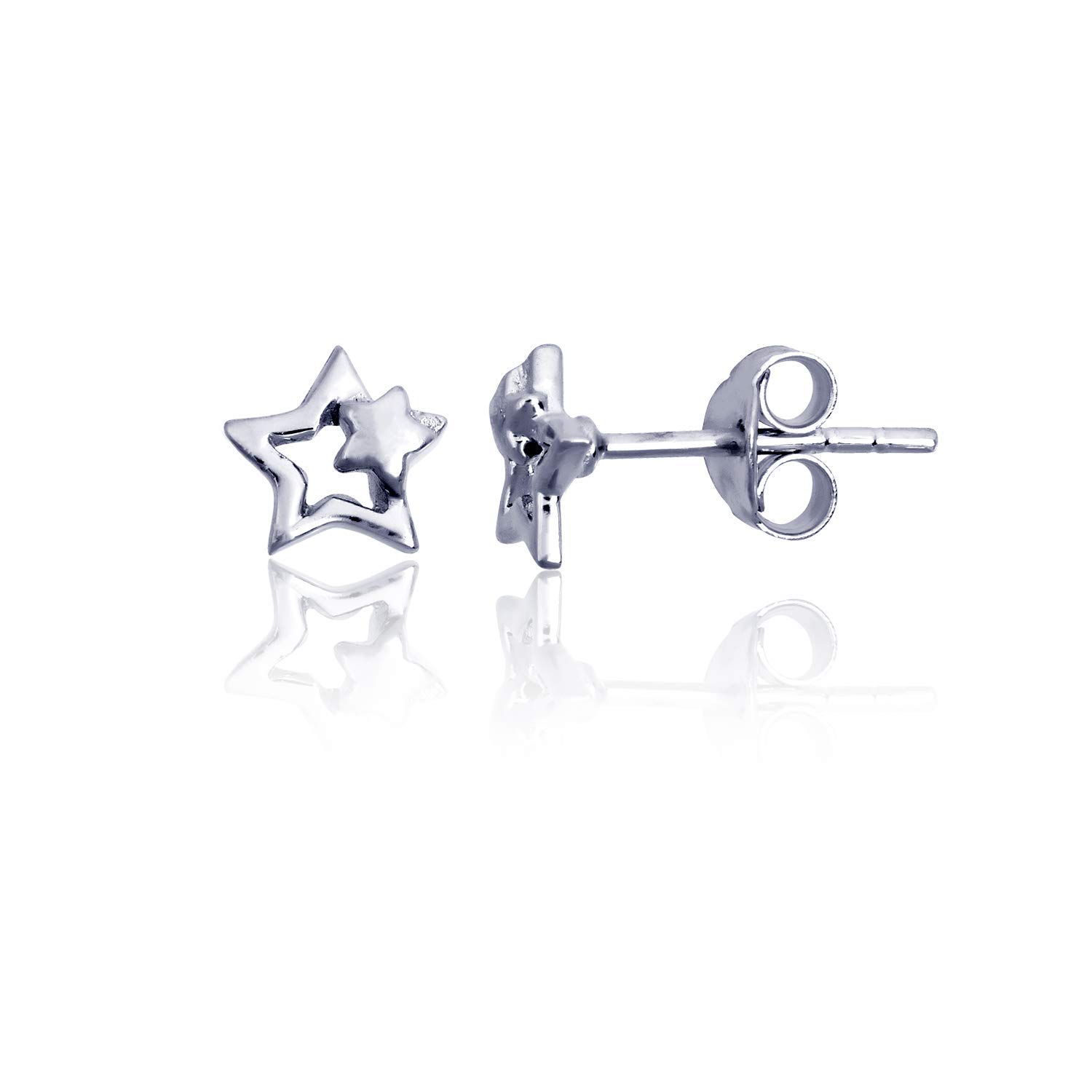 925 Sterling Silver Star Stud Earrings for Women - Dainty & Hypoallergenic Jewelry for Everyday Wear, Gifts & Special Occasions